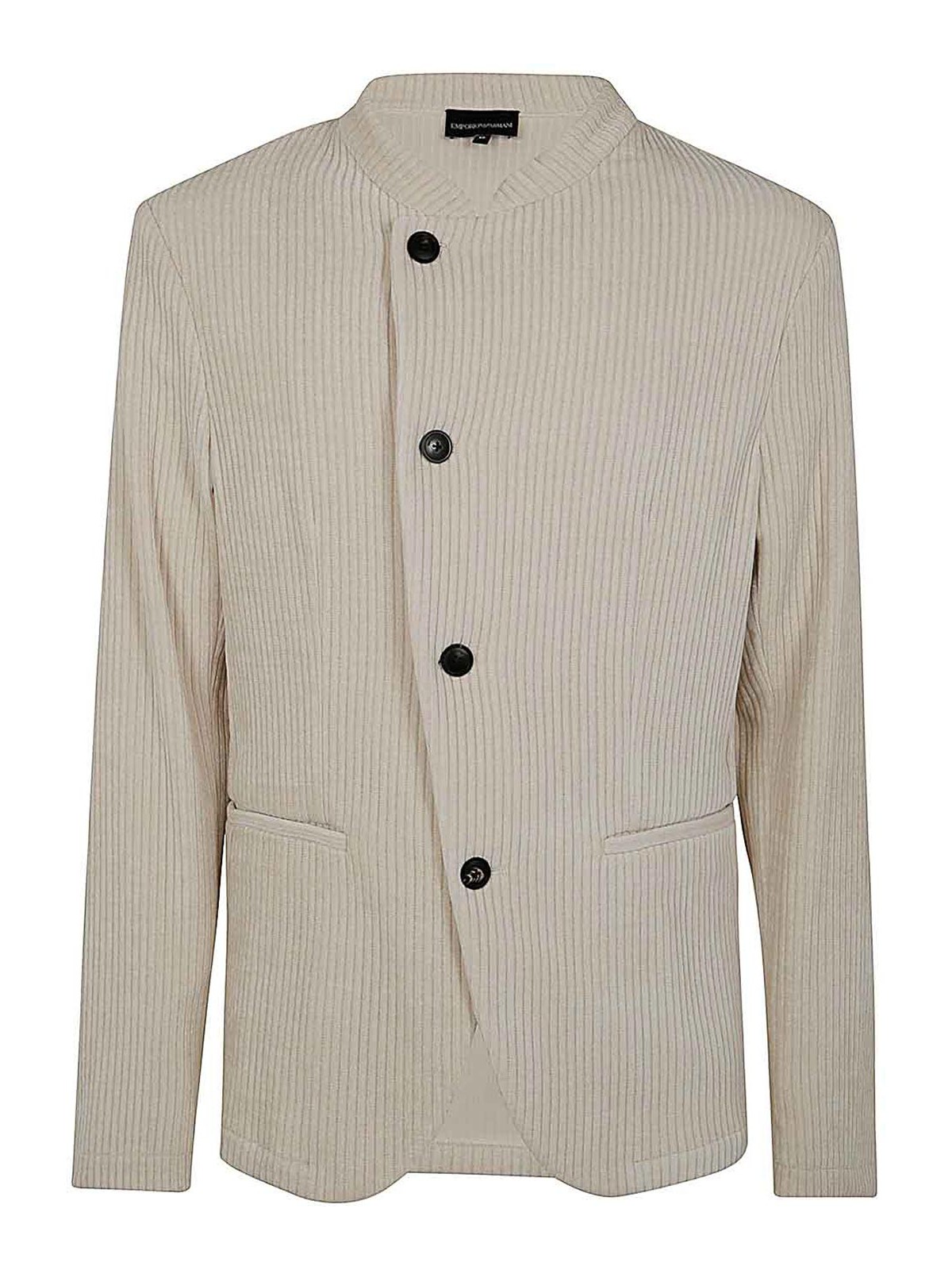 Shop Emporio Armani Blazer In White