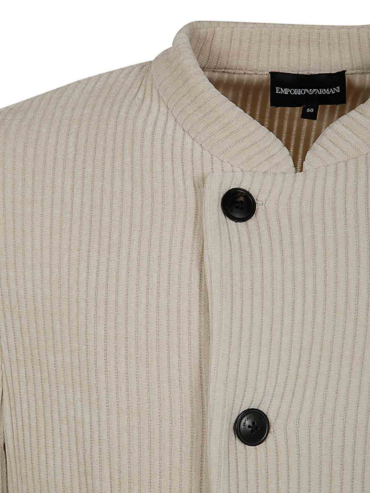 Shop Emporio Armani Blazer In White