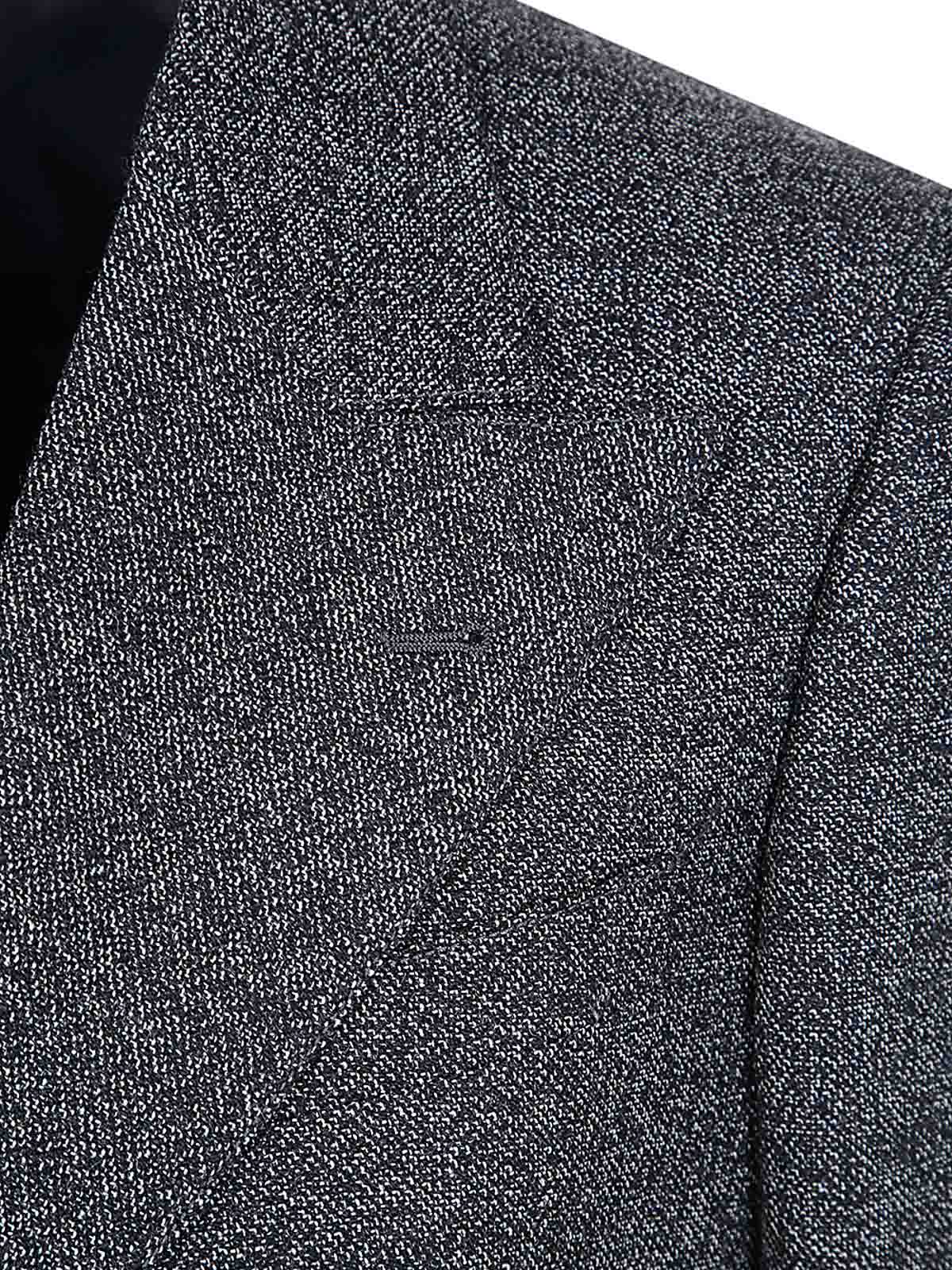 Shop Emporio Armani Blazer In Grey