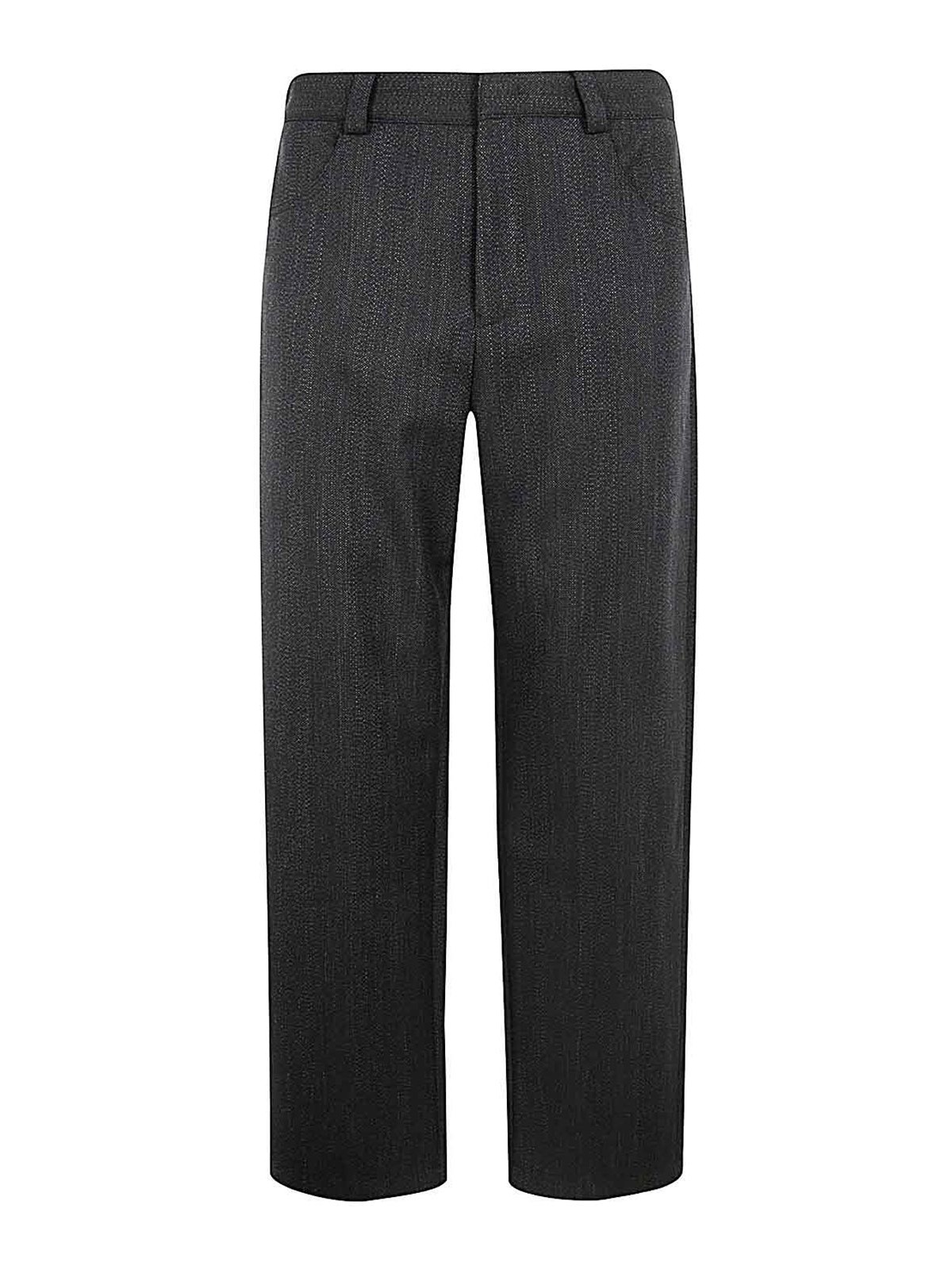 Shop Emporio Armani Trousers In Blue