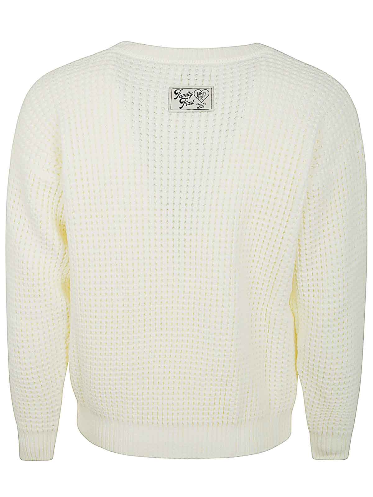 Shop Family First Milano English Crewneck Shirt In White