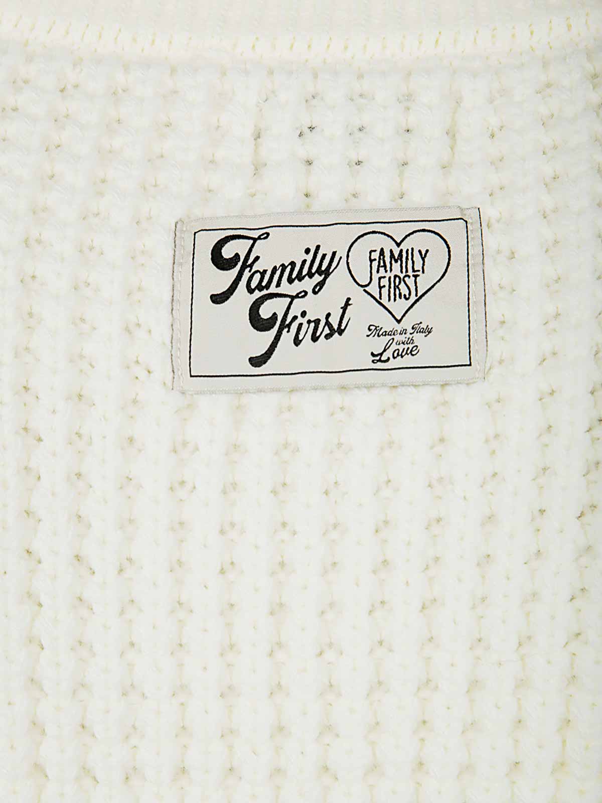 Shop Family First Milano English Crewneck Shirt In White