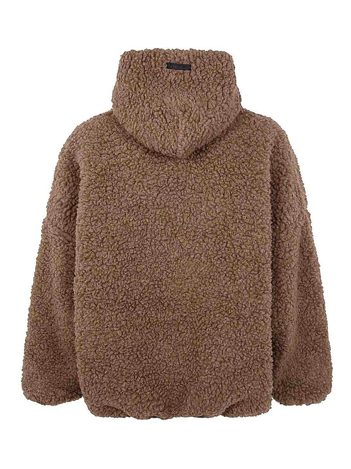 Shop Fear Of God Hoodie In Brown