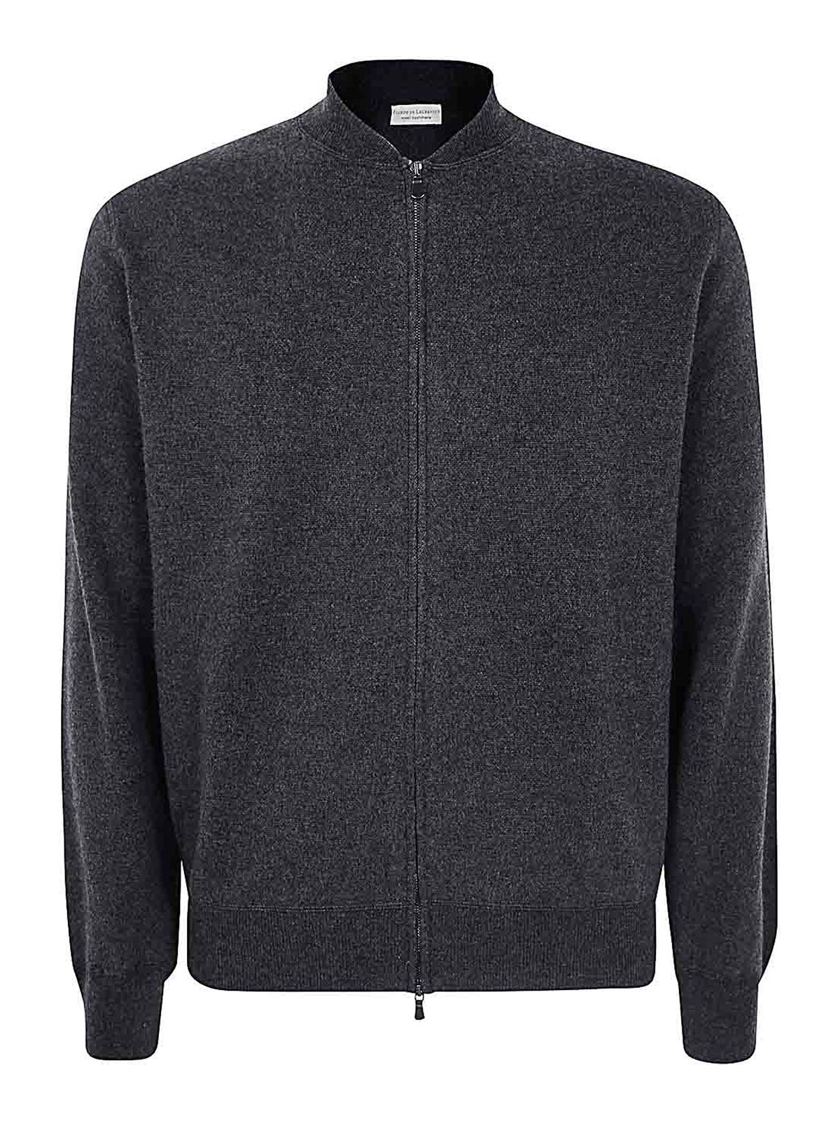 Shop Filippo De Laurentiis Cashmere Wool Fullzip Bomber In Grey