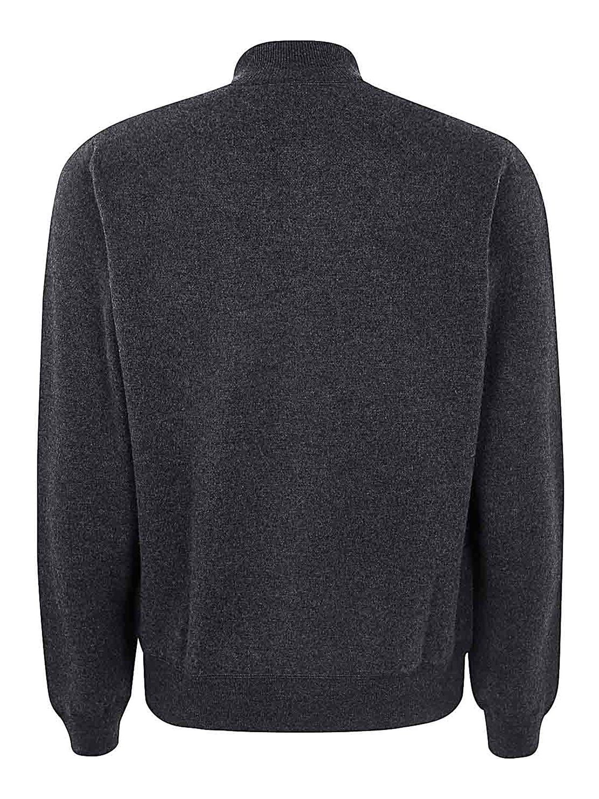 Shop Filippo De Laurentiis Cashmere Wool Fullzip Bomber In Grey