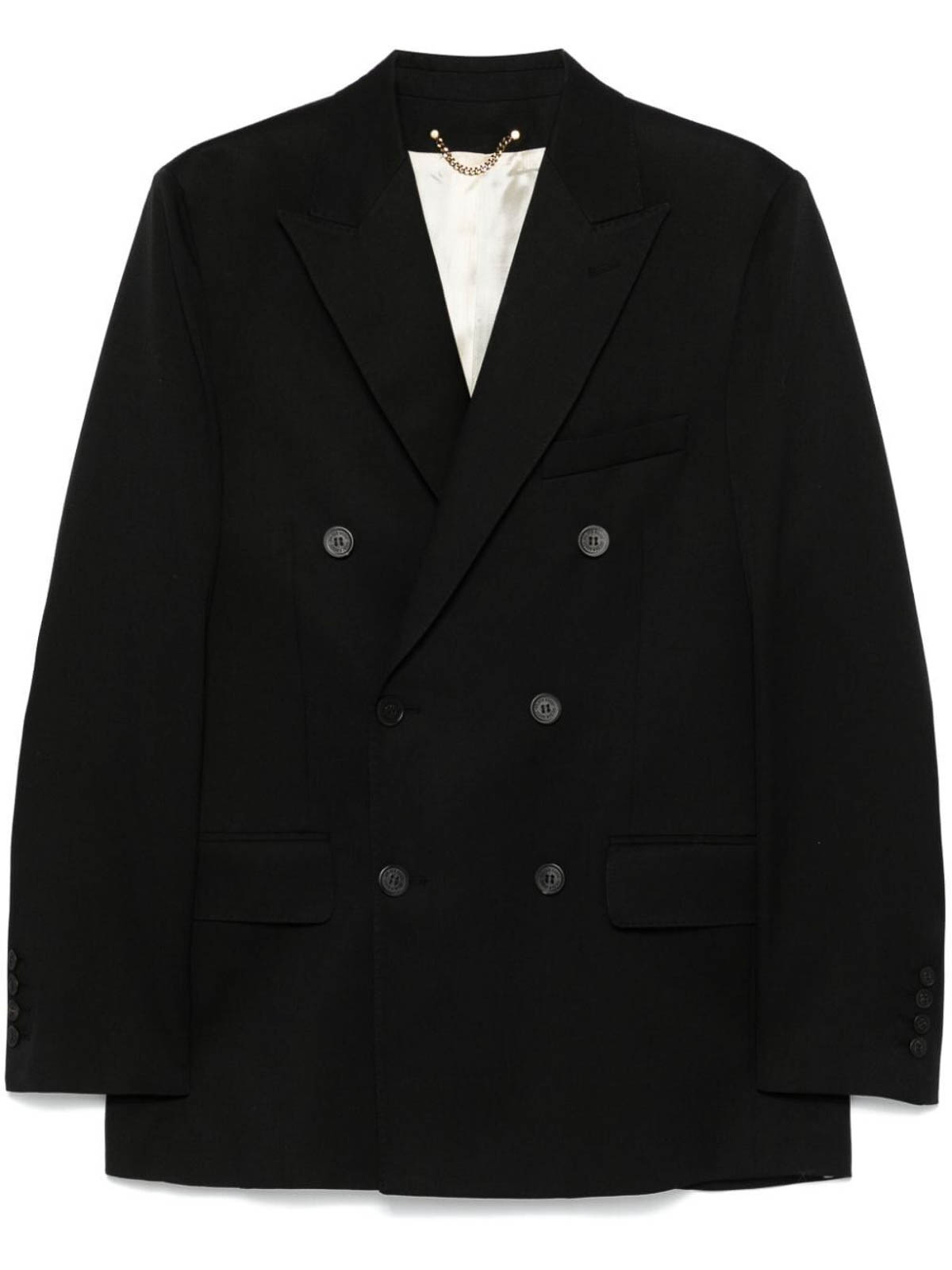 Shop Golden Goose M`s Double Breasted Blazer In Black