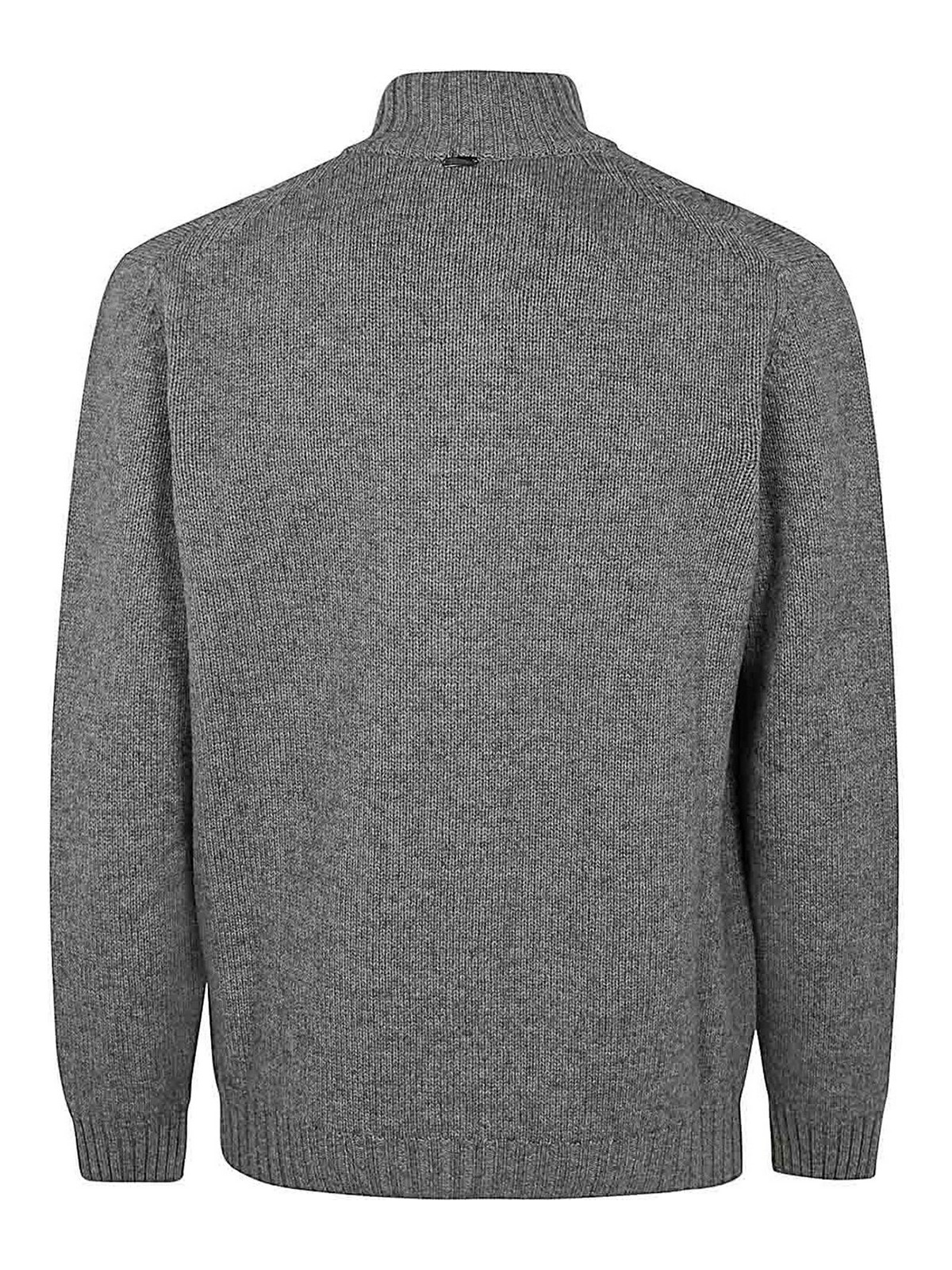 Shop Herno Man Cardigan In Grey