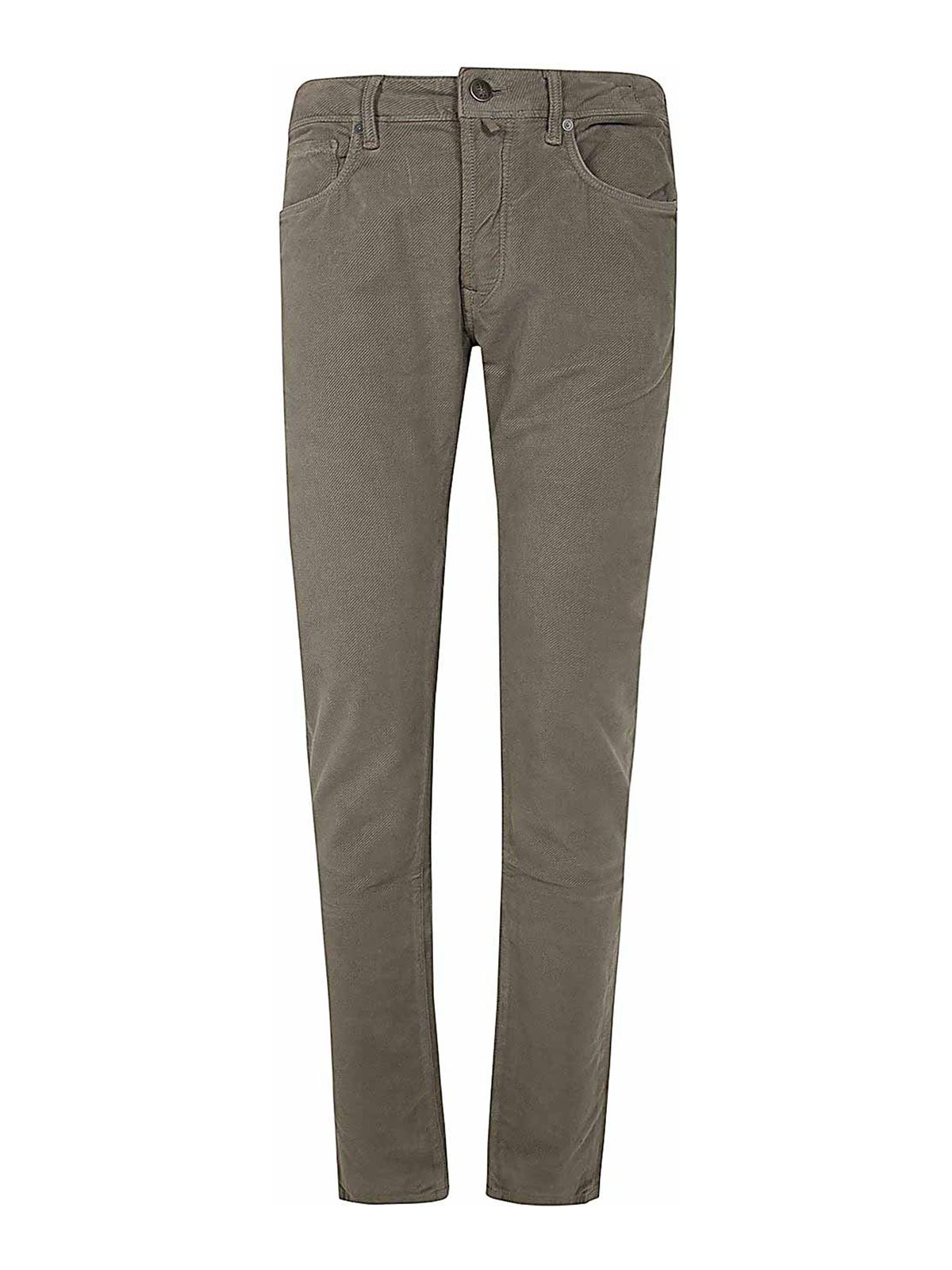 Incotex Blue Division 5 Pocket Stretch Vintage In Grey