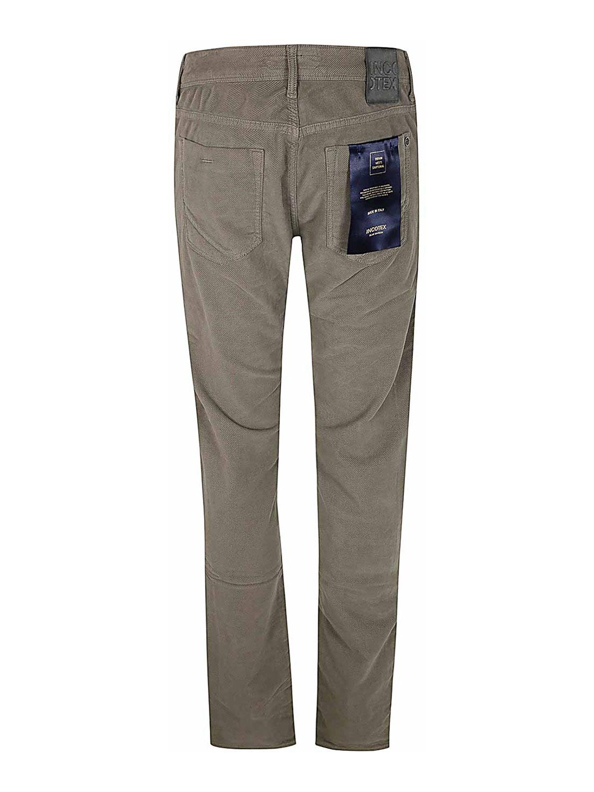 Shop Incotex Blue Division 5 Pocket Stretch Vintage In Grey