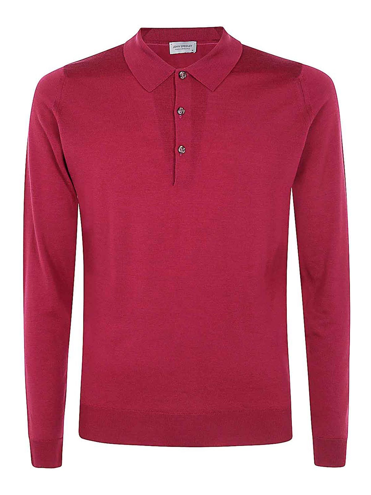 Shop John Smedley Belper Shirt Ls In Red