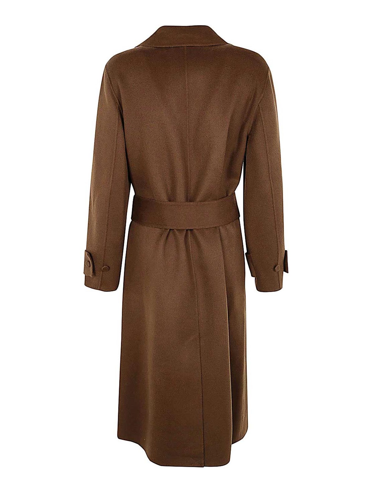 Shop Joseph Arline Coat Dbl Face Cashmere In Brown