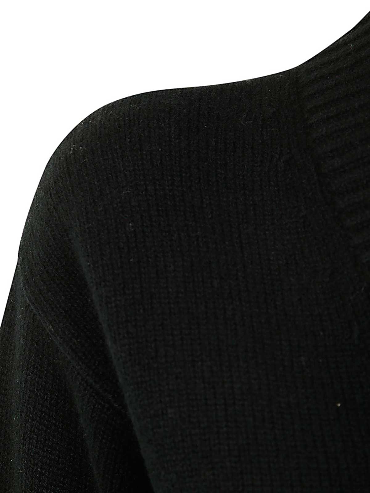 Shop Kujten Lila V-neck Sweater In Black