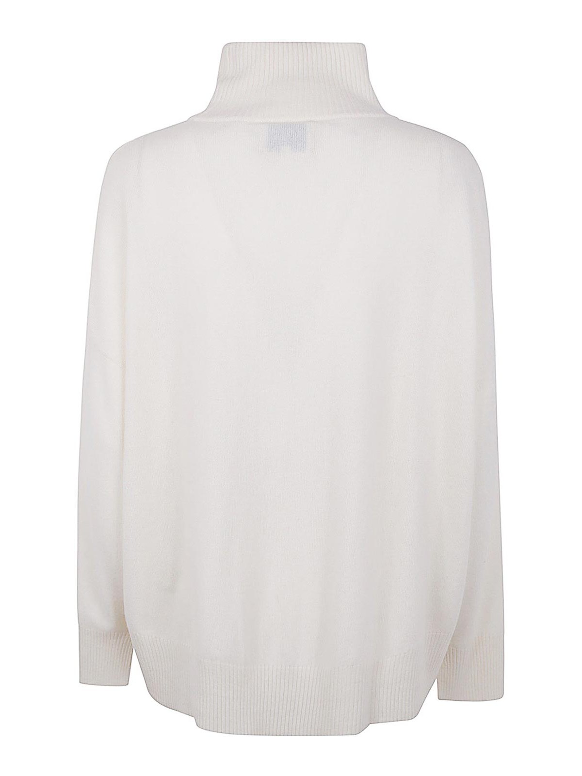 Shop Loulou Studio High Collar Sweater In White