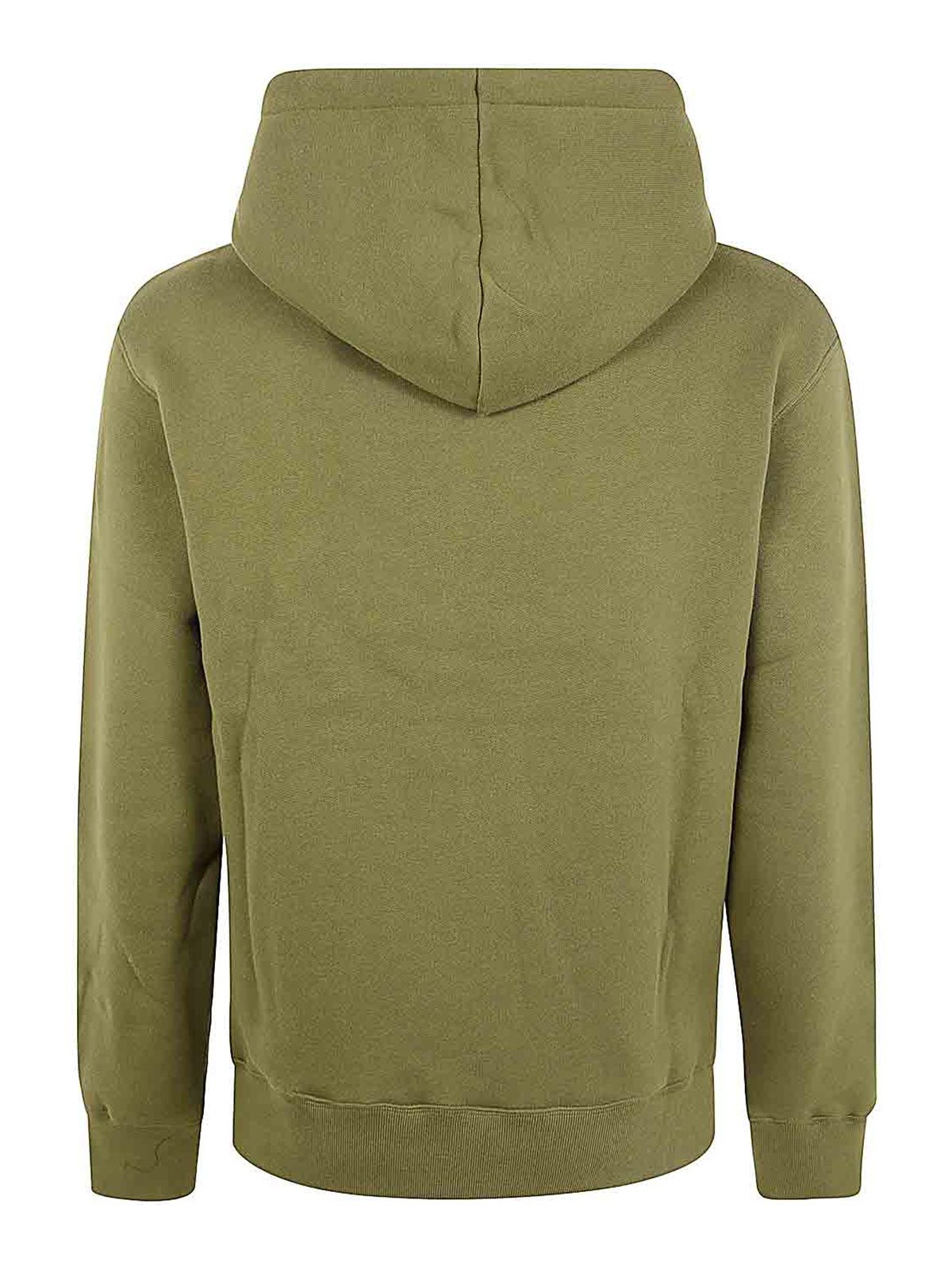 Shop Maison Kitsuné Bold Fox Head Patch Comfort Hoodie In Green