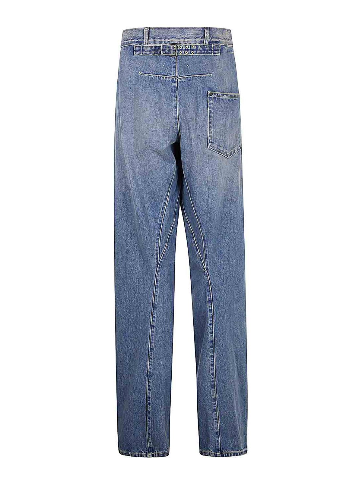 Shop Maison Margiela Jeans In Blue