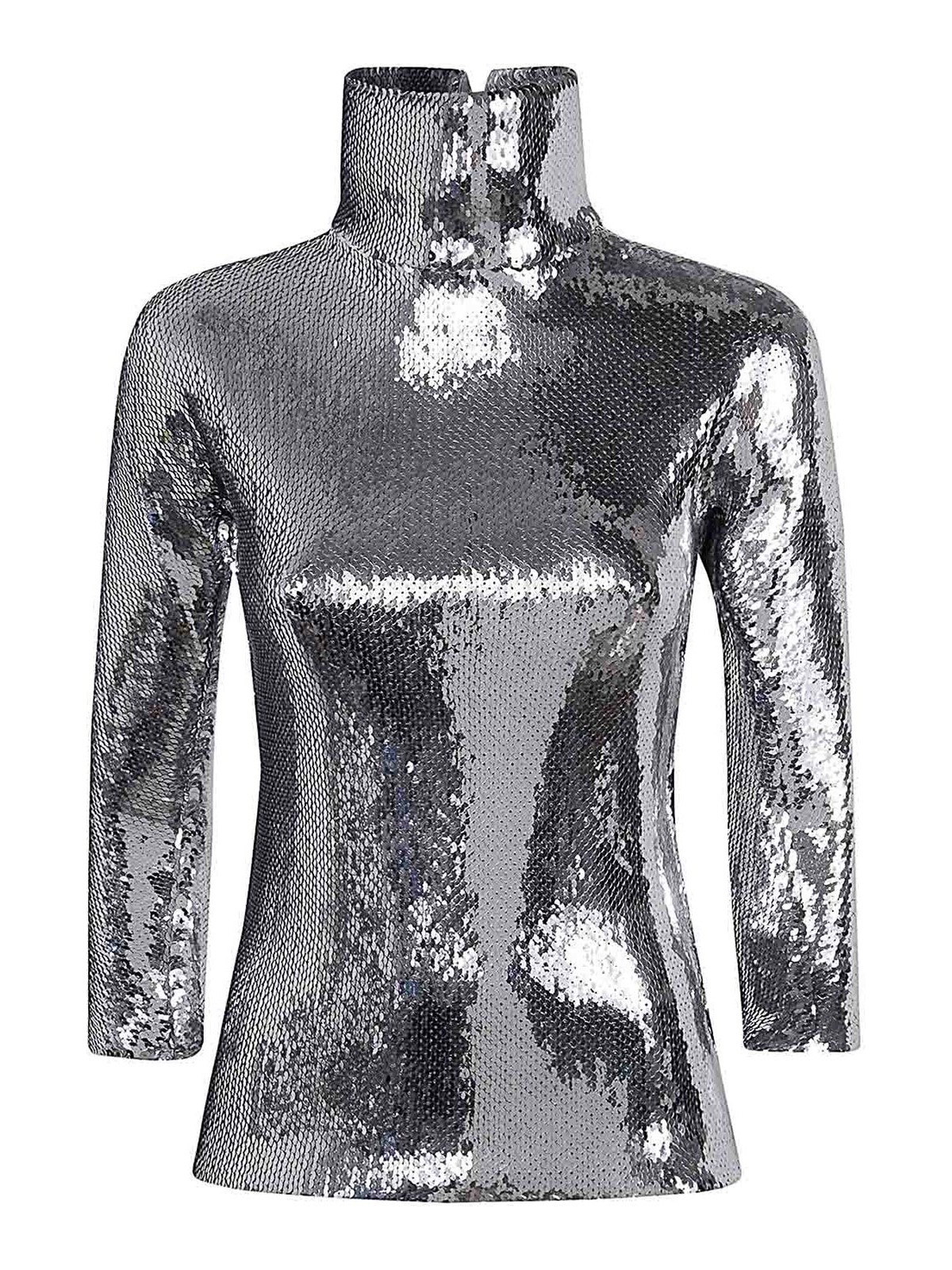 Shop N°21 Round Neck Jumper In Silver