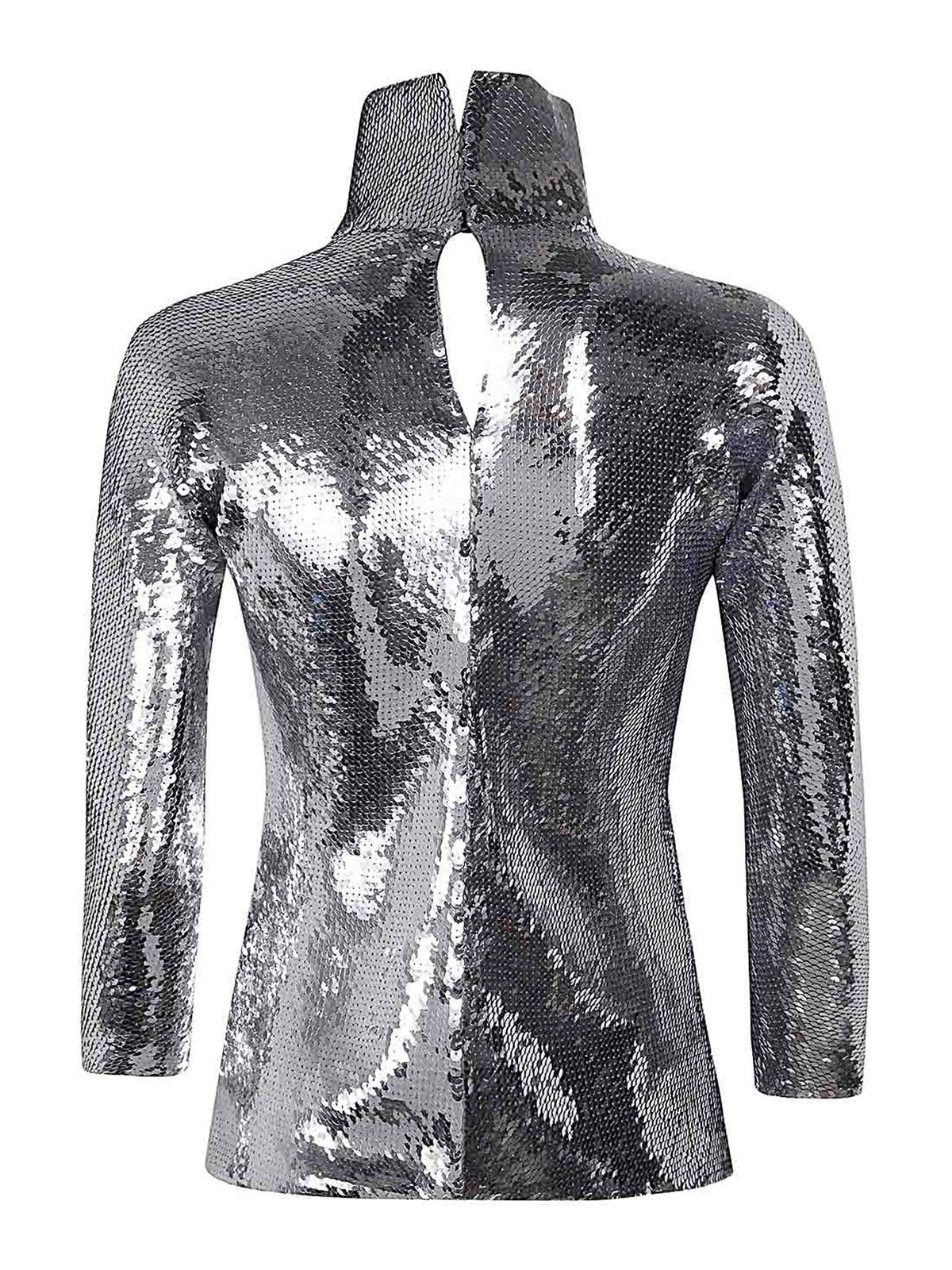 Shop N°21 Round Neck Jumper In Silver