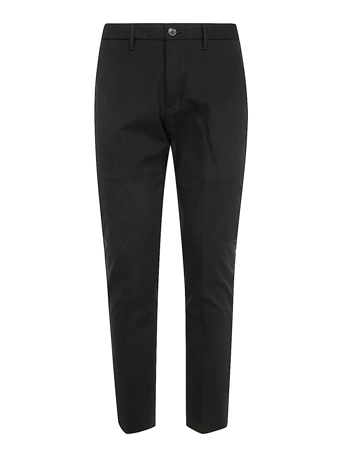 Nine In The Morning Easy Chino Slim Man Trousers In Black