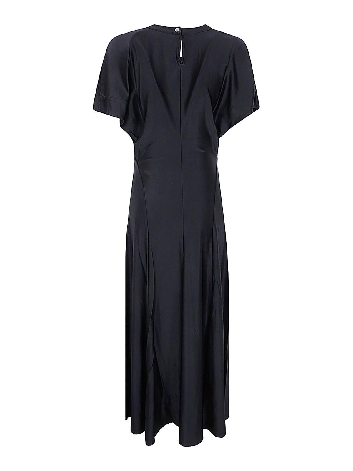 Shop Rabanne Viscose Jersey Robe In Black