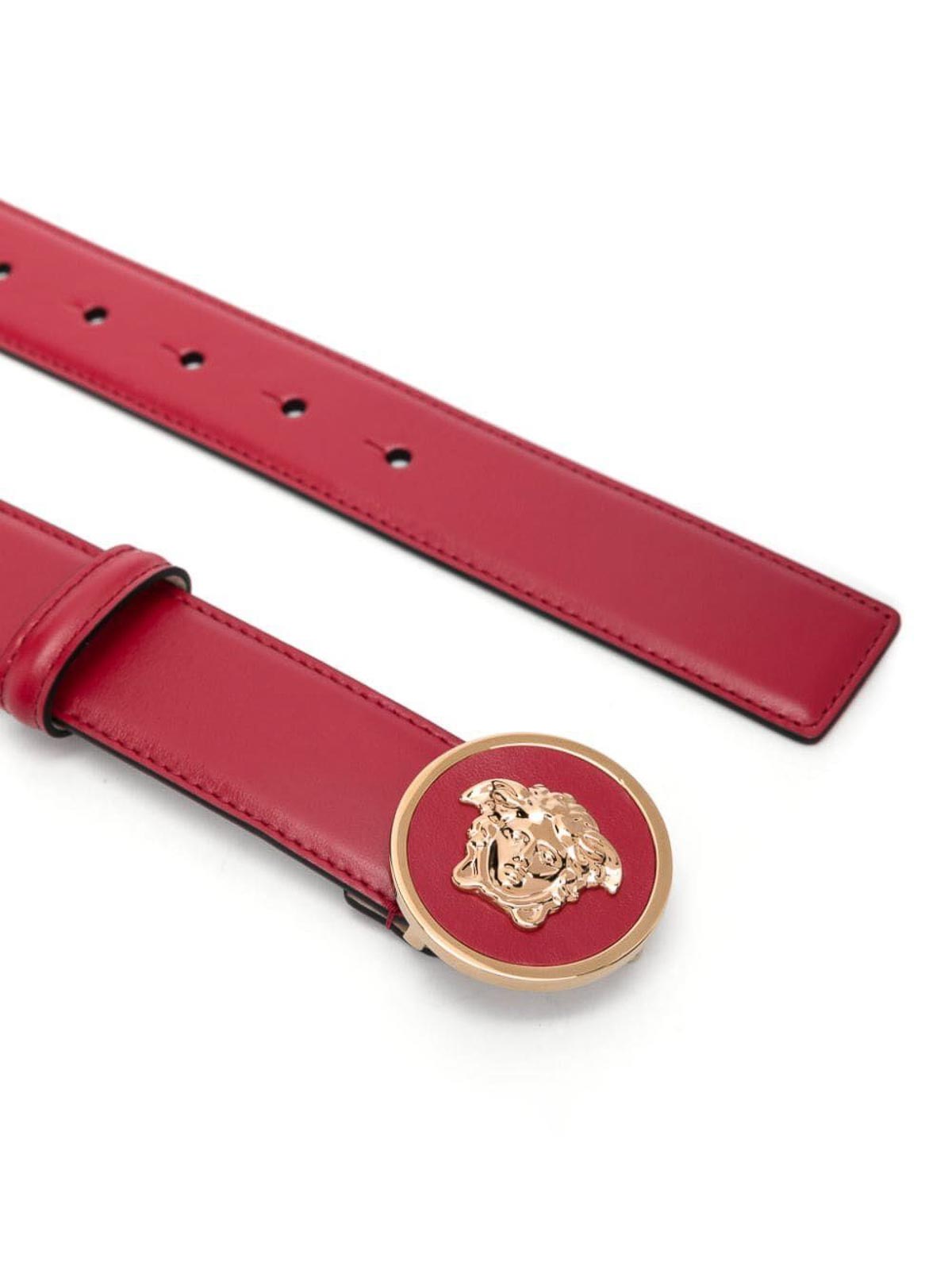 Versace Leather belt - Red - Women|1016904DV3T1RB3V | thebs.com display picture 2