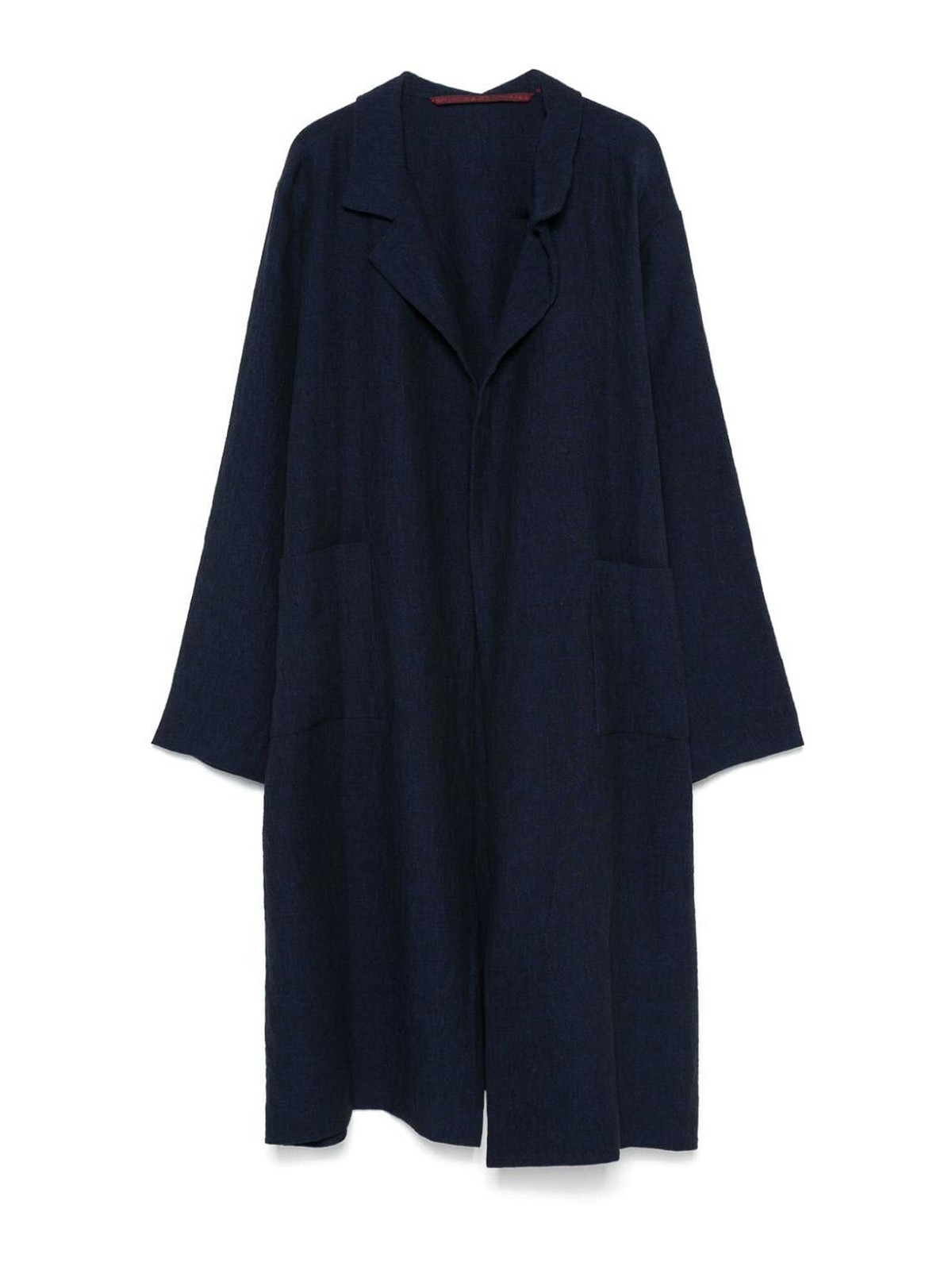 Shop Daniela Gregis Cappotto Coat Punto Nido In Blue