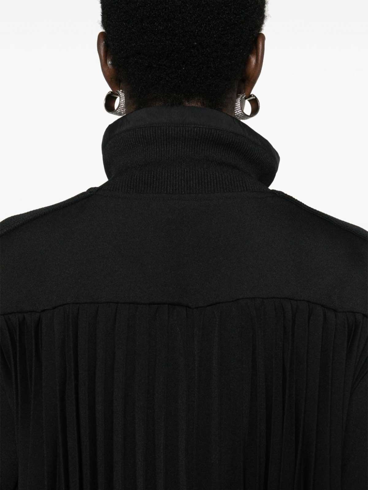 Sacai Technical Jersey Blouson - Black - Women|2407390BLACK