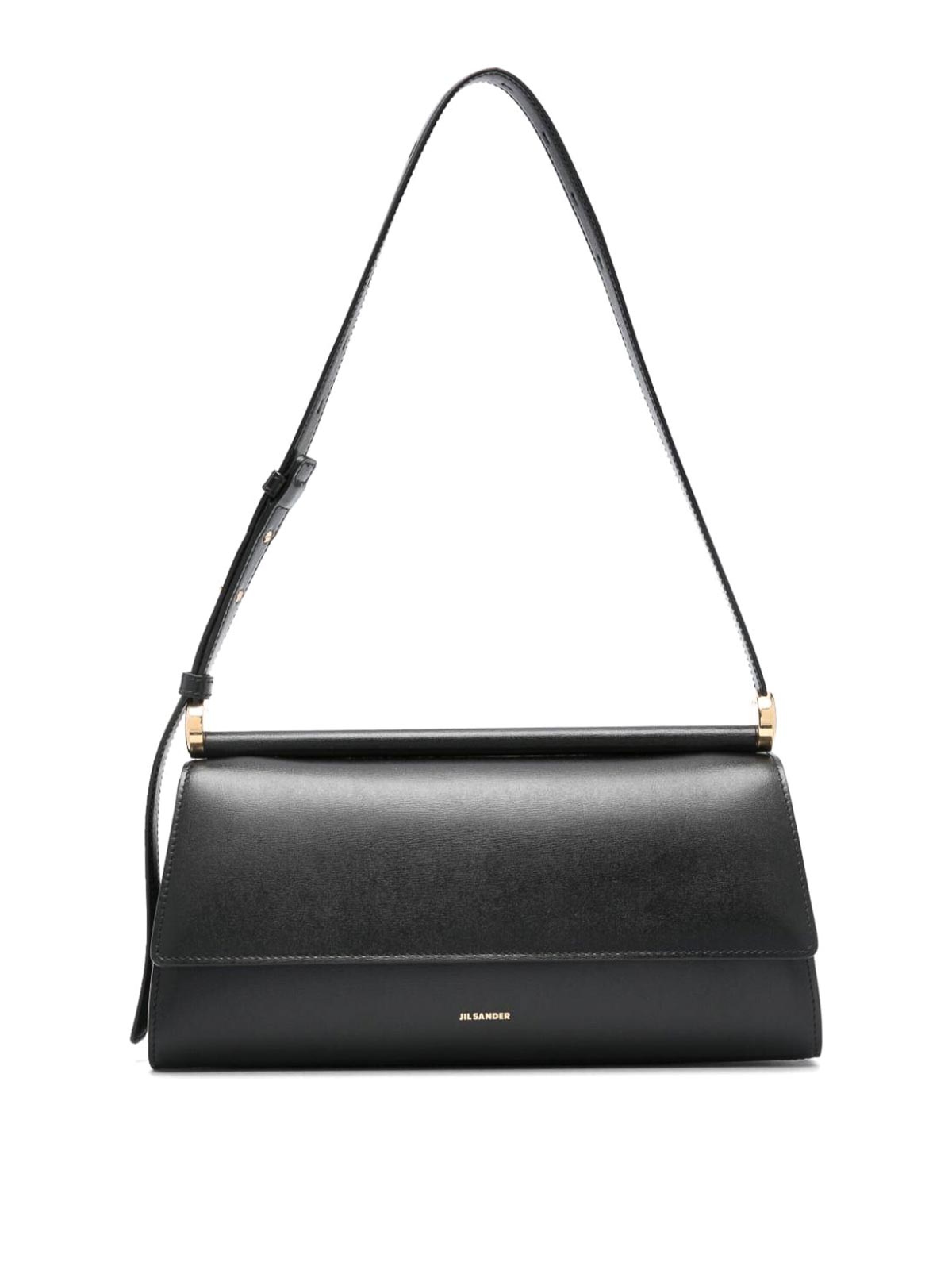 Shop Jil Sander Shoulder Bag In Black