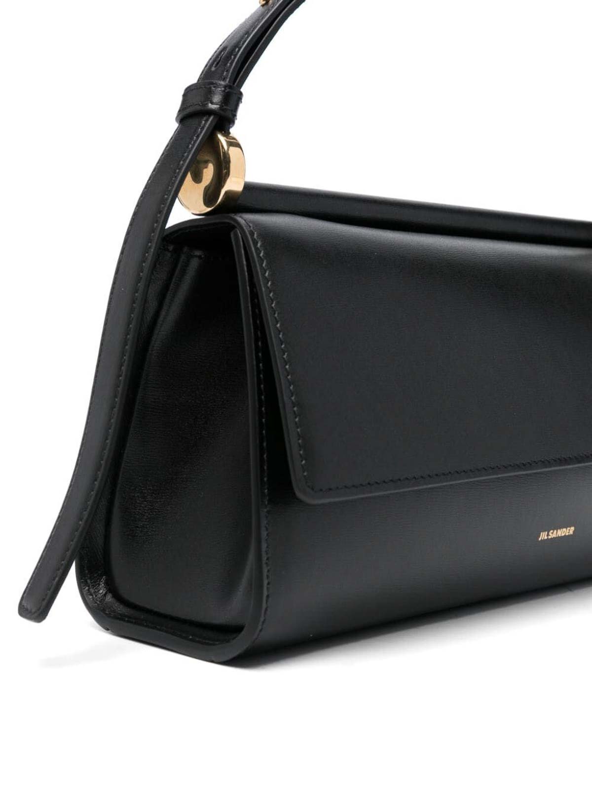 Shop Jil Sander Shoulder Bag In Black