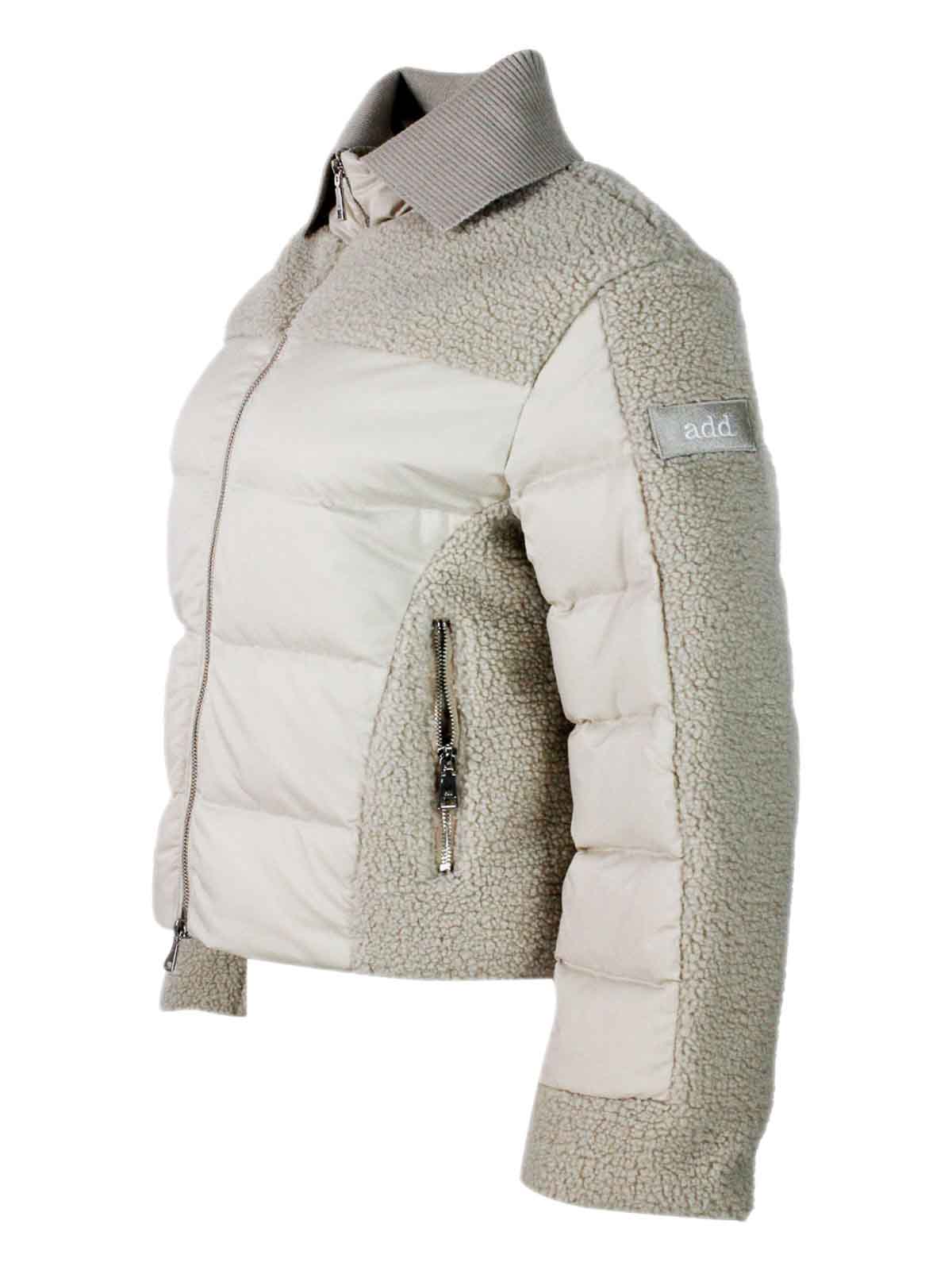 Shop Add Tech Fabric Coat In Beige