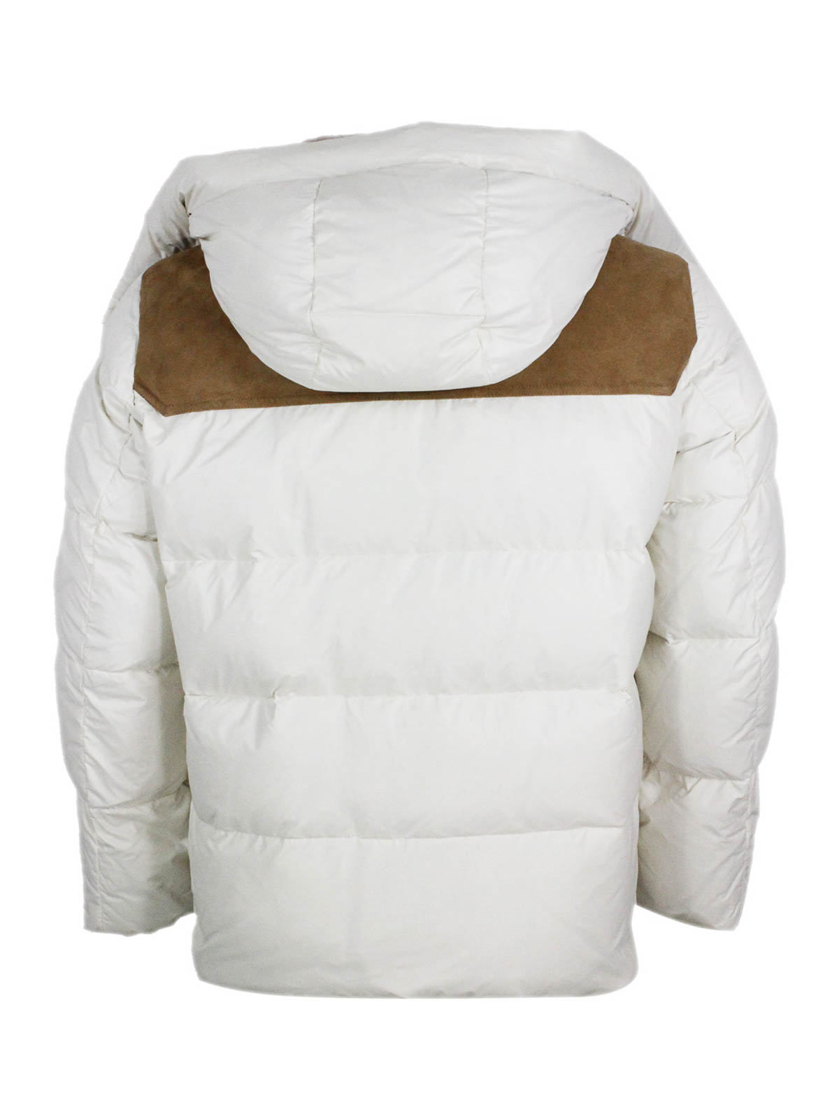 Shop Kired Tech Fabric Coat In Cream