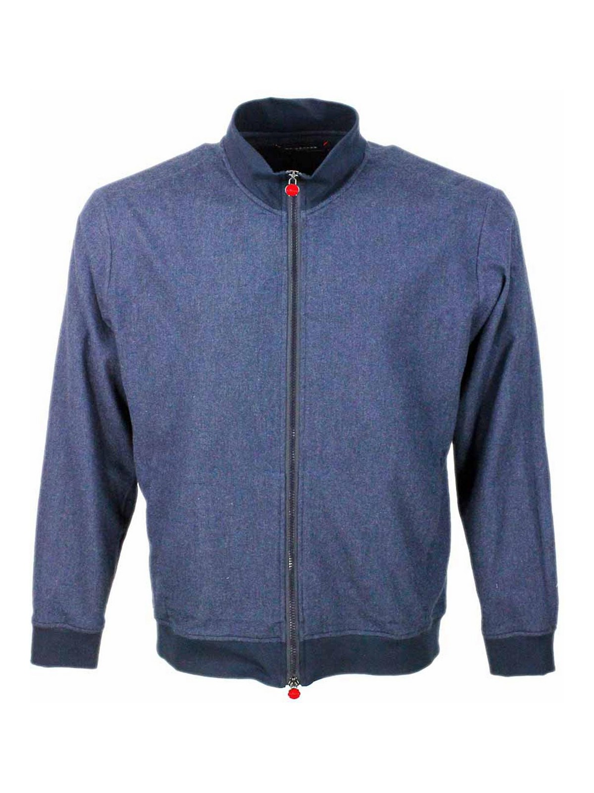 Shop Kiton Cotton Sweatshirt In Blue