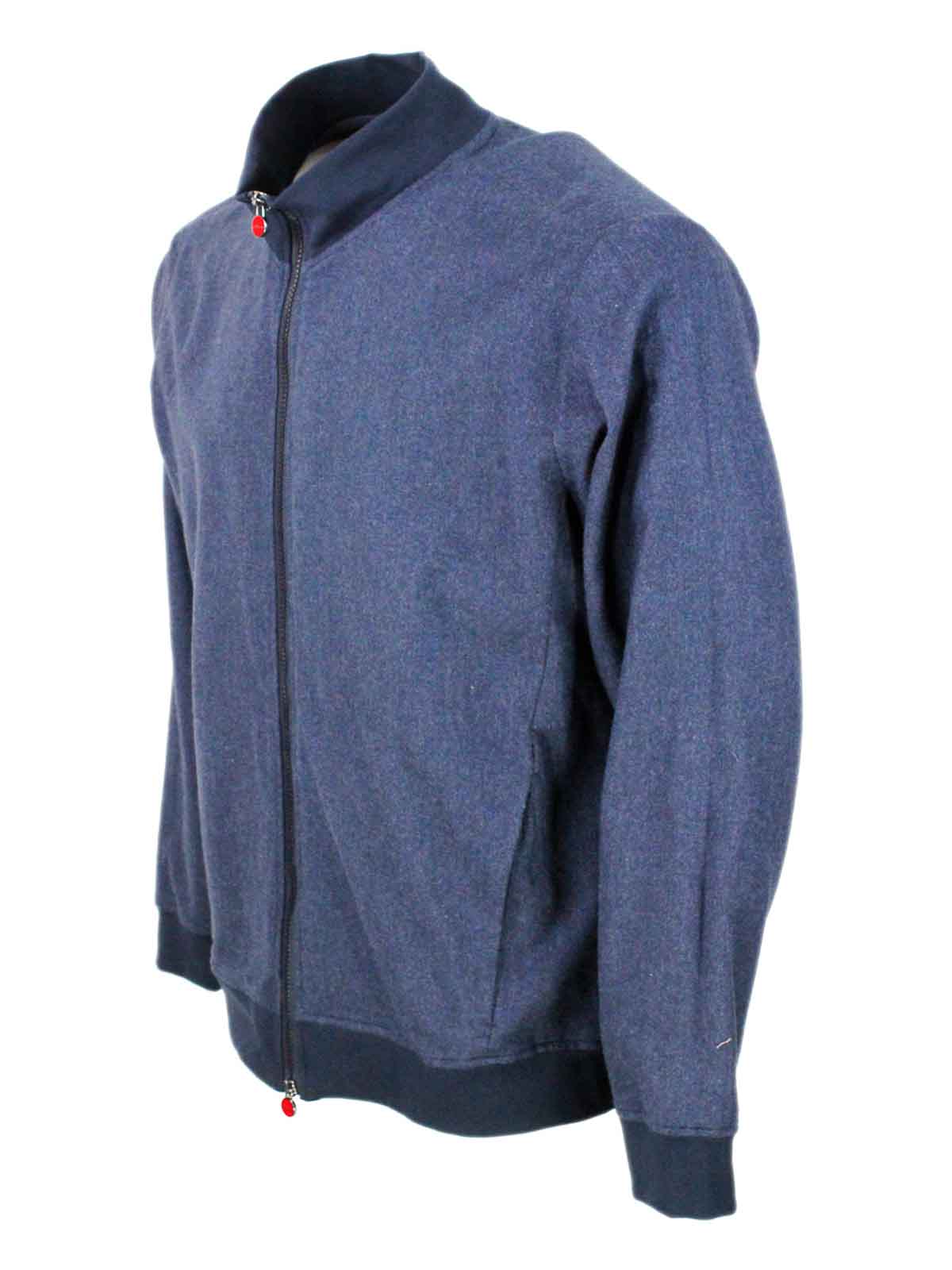 Shop Kiton Cotton Sweatshirt In Blue