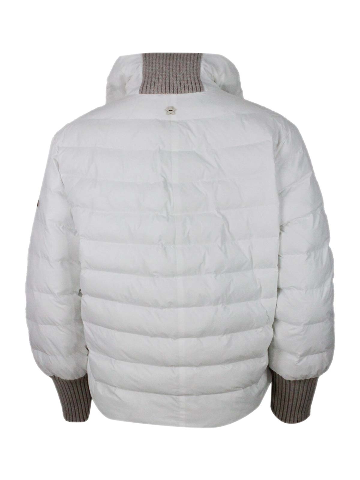 Shop Lorena Antoniazzi Tech Fabric Coat In White