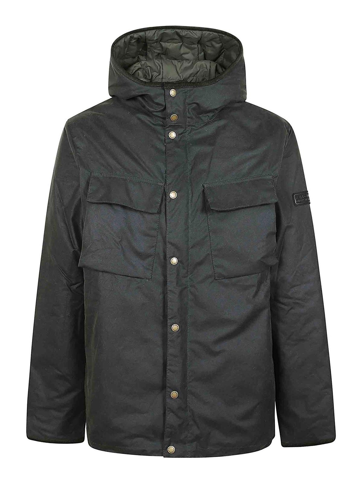 Shop Barbour Longwell Wax Jacket In Light Green