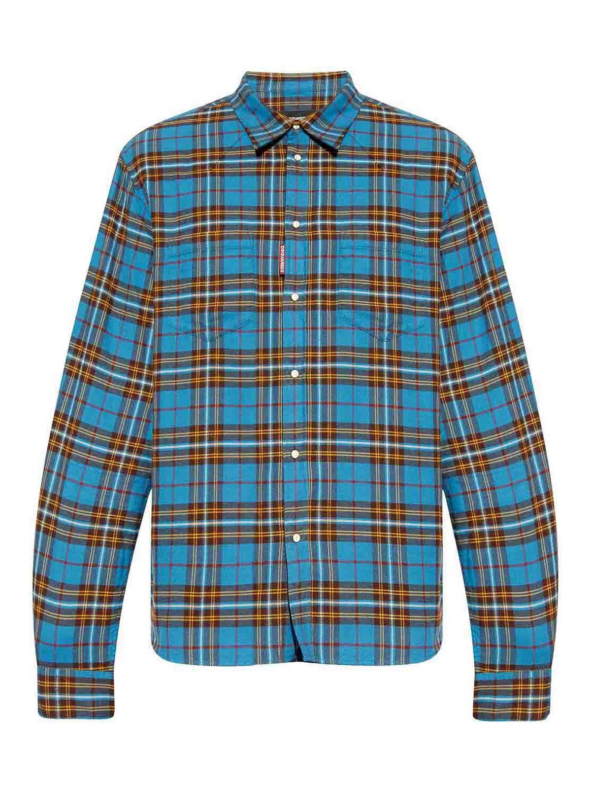 Dsquared2 Cotton Shirt In Multicolour