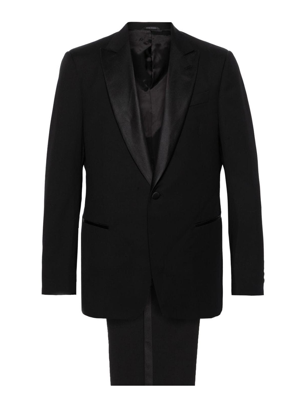 Giorgio Armani Black Wool Suit