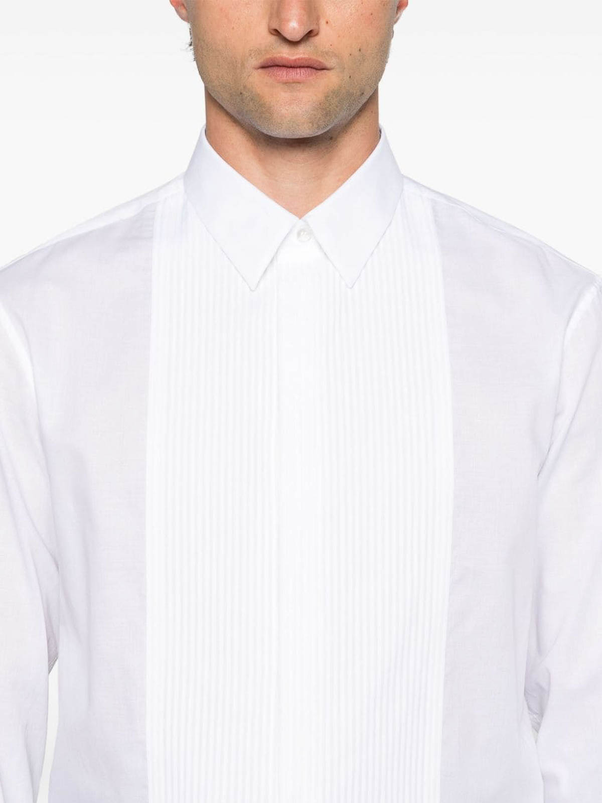 Shop Giorgio Armani Cotton Shirt In White