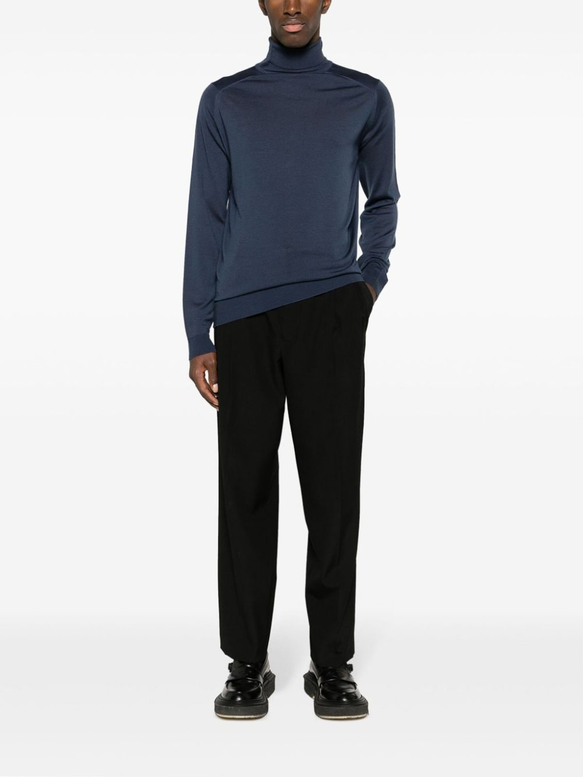 Shop John Smedley Blue Sweater