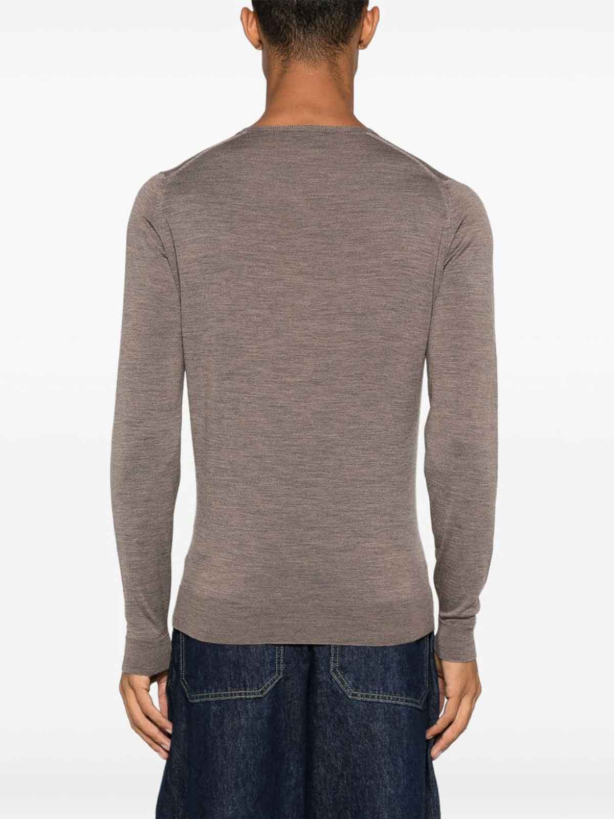 Shop John Smedley Brown Sweater