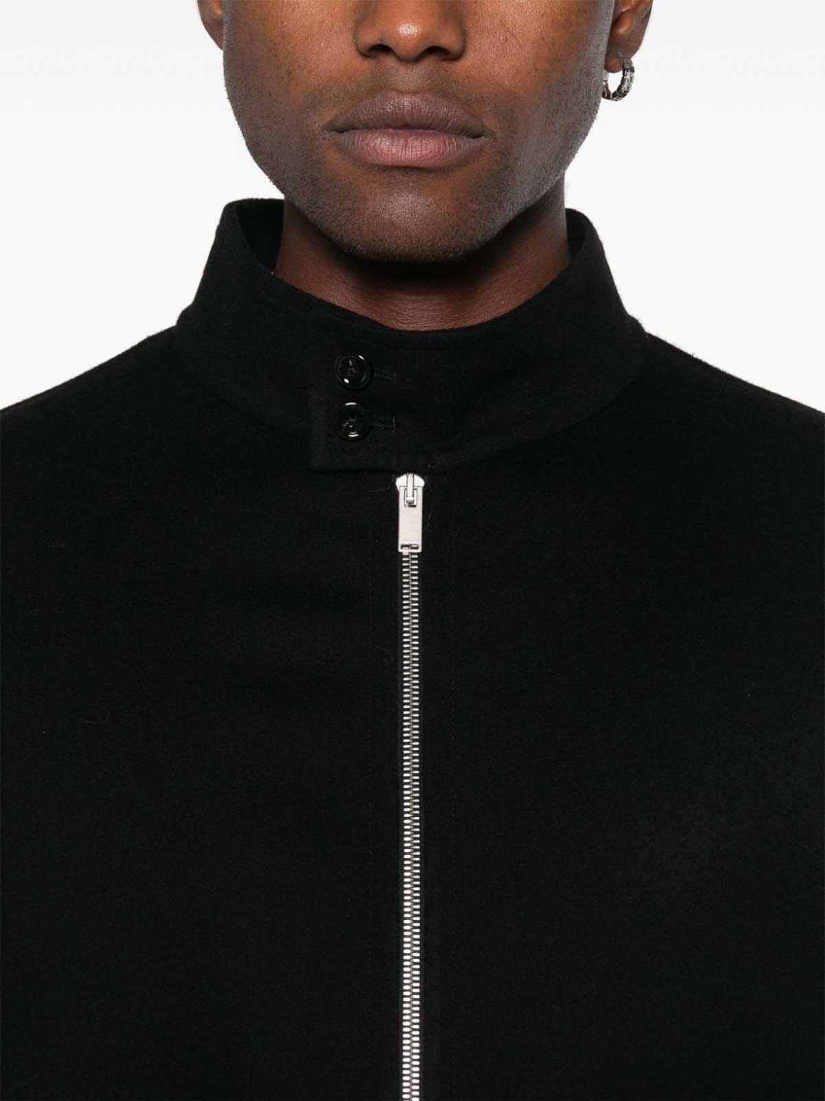 Shop Lardini Coat In Black