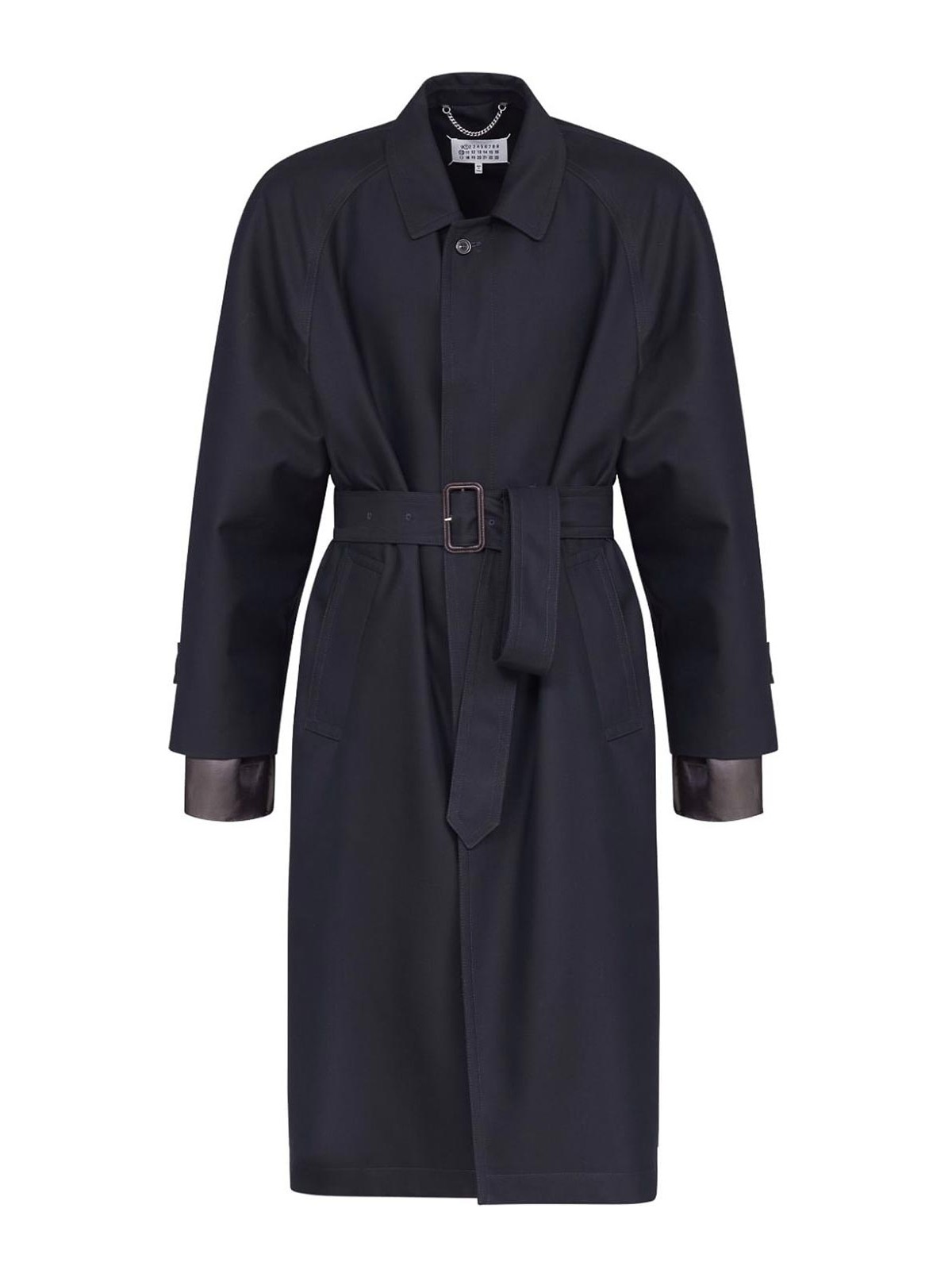 Maison Margiela Coat In Black