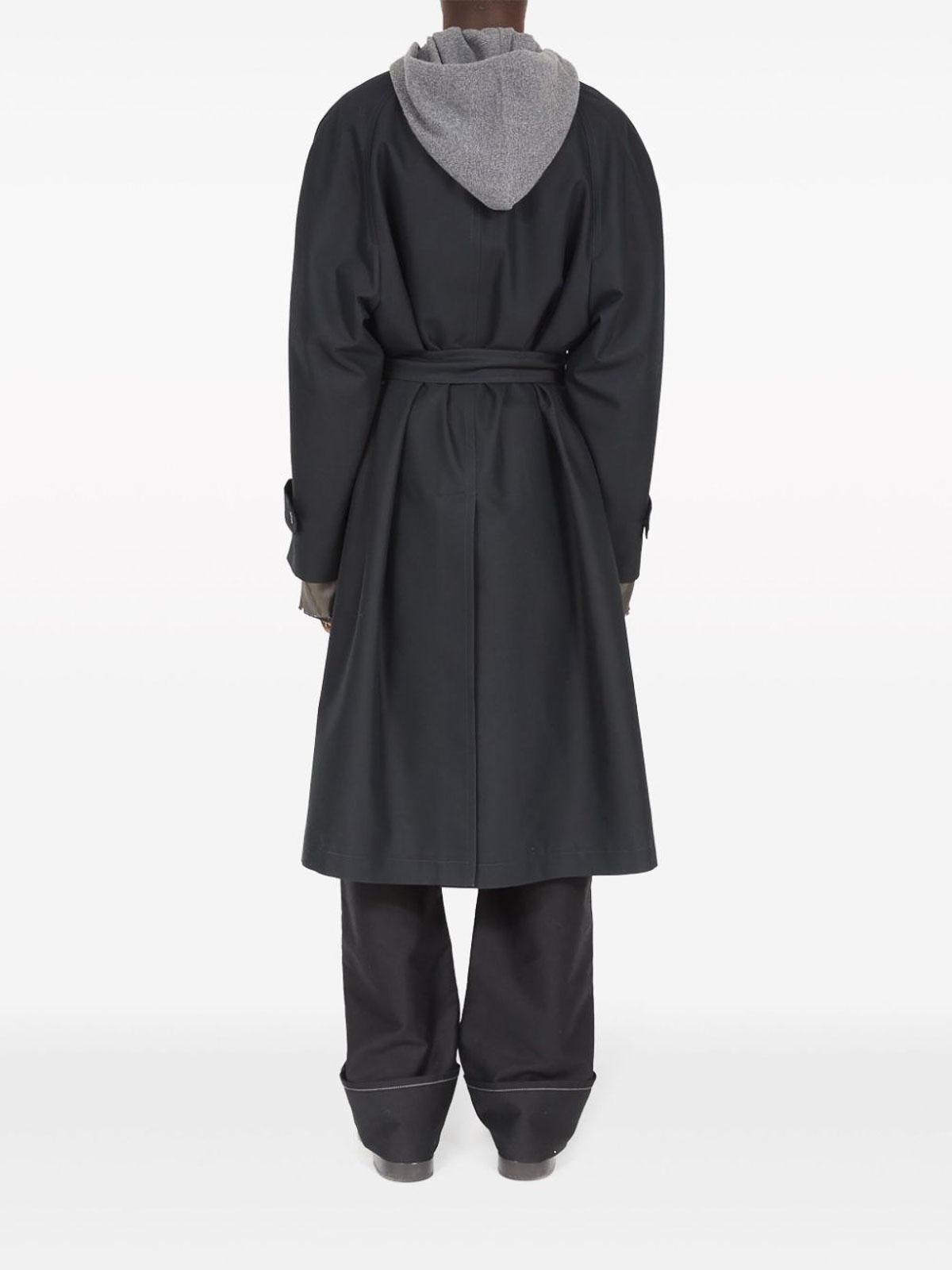 Shop Maison Margiela Coat In Black