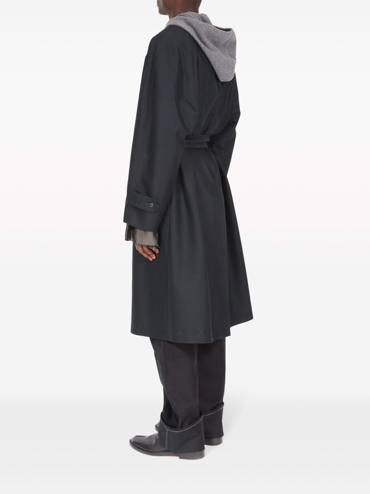 Shop Maison Margiela Coat In Black