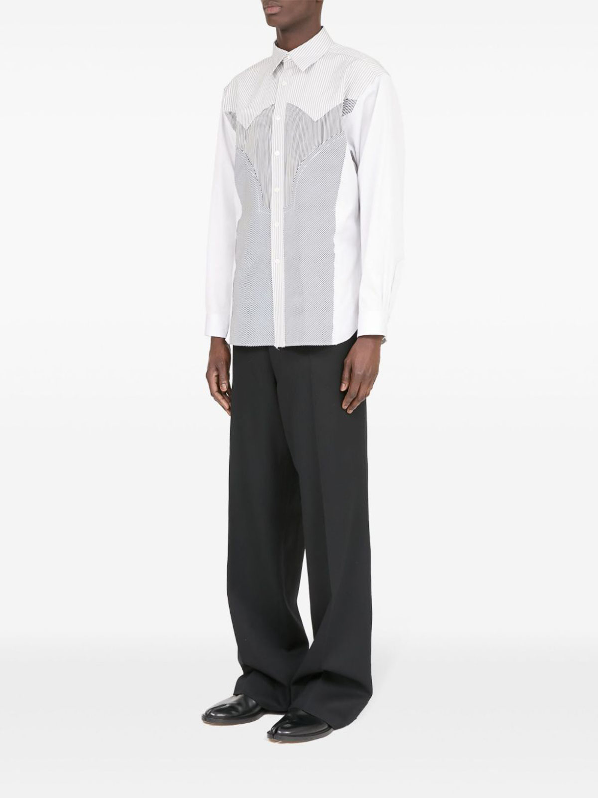 Shop Maison Margiela Cotton Shirt In Black