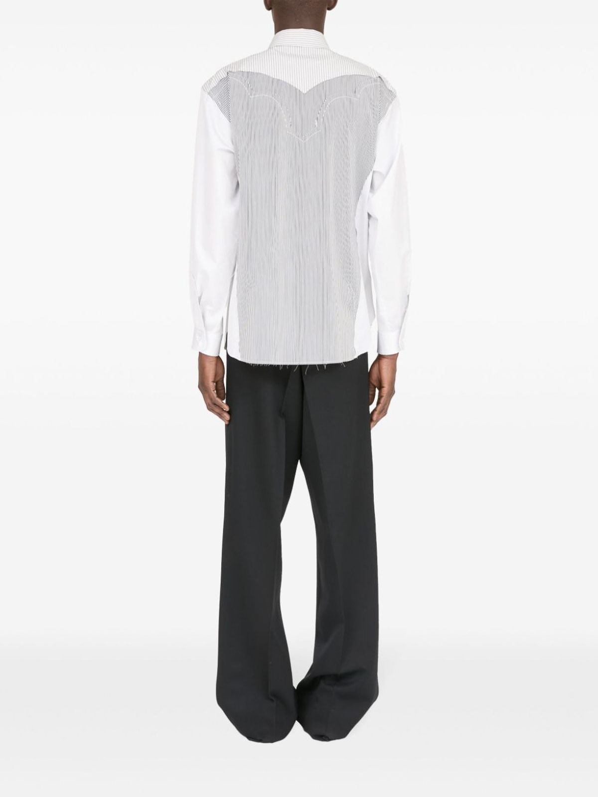 Shop Maison Margiela Cotton Shirt In Black