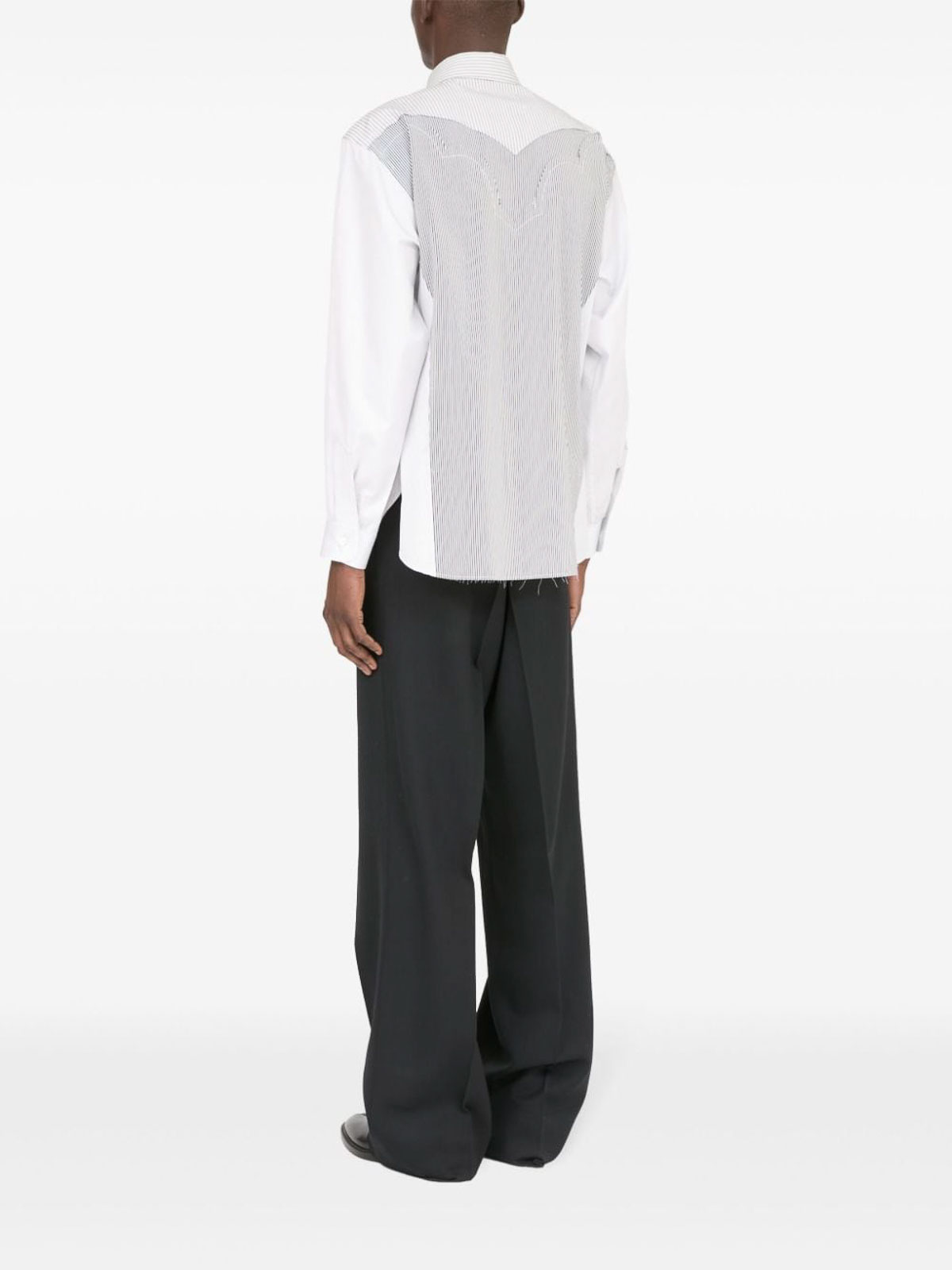 Shop Maison Margiela Cotton Shirt In Black