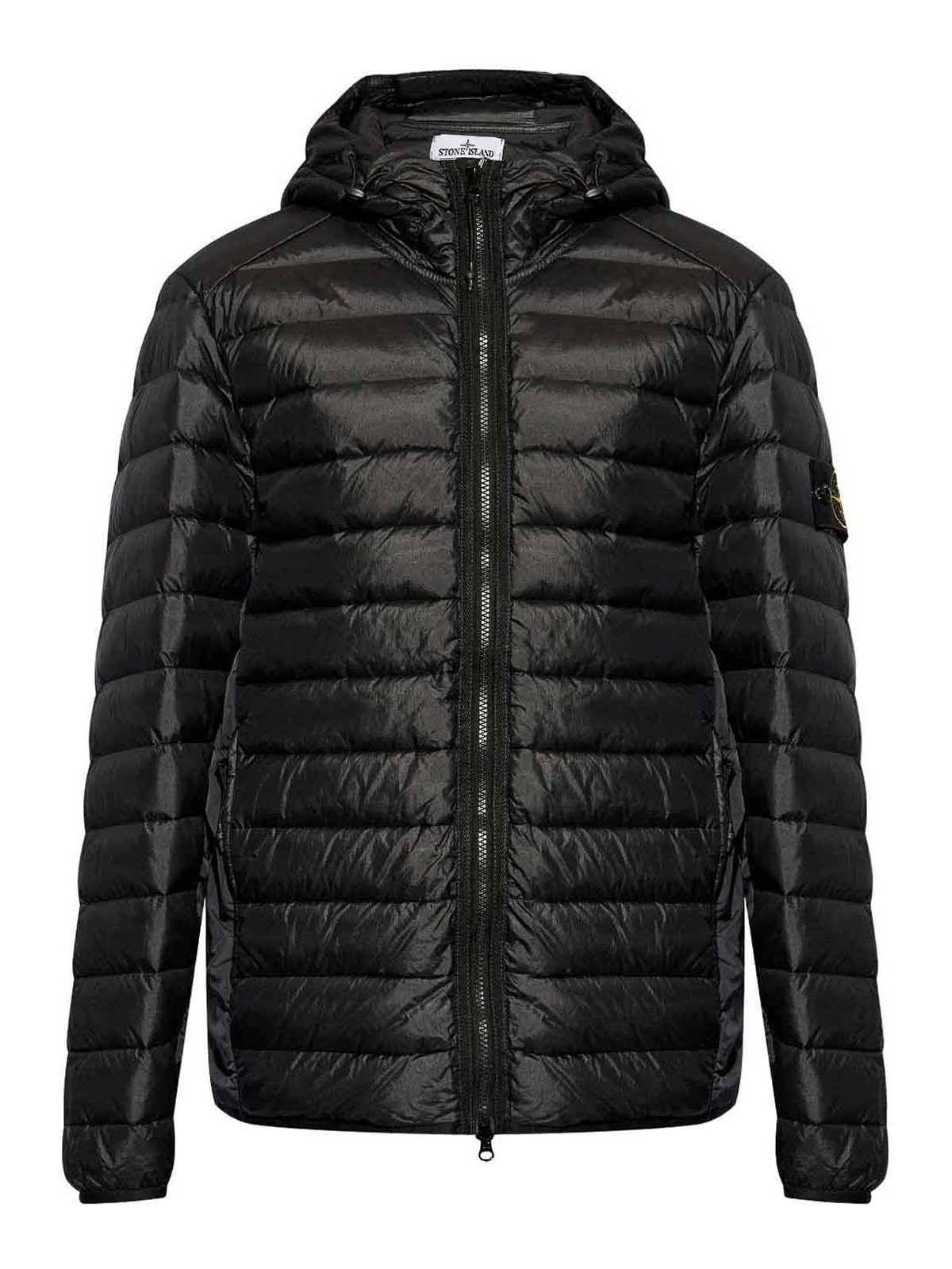 Stone Island Coat In Black