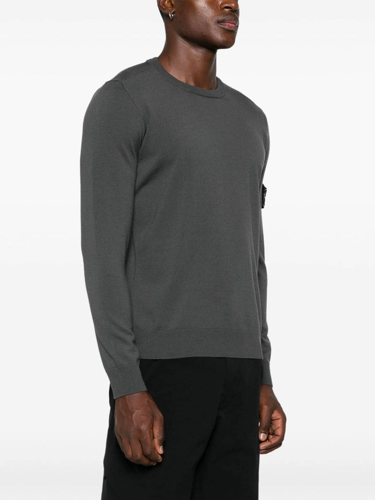 Shop Stone Island Sweater In Grey