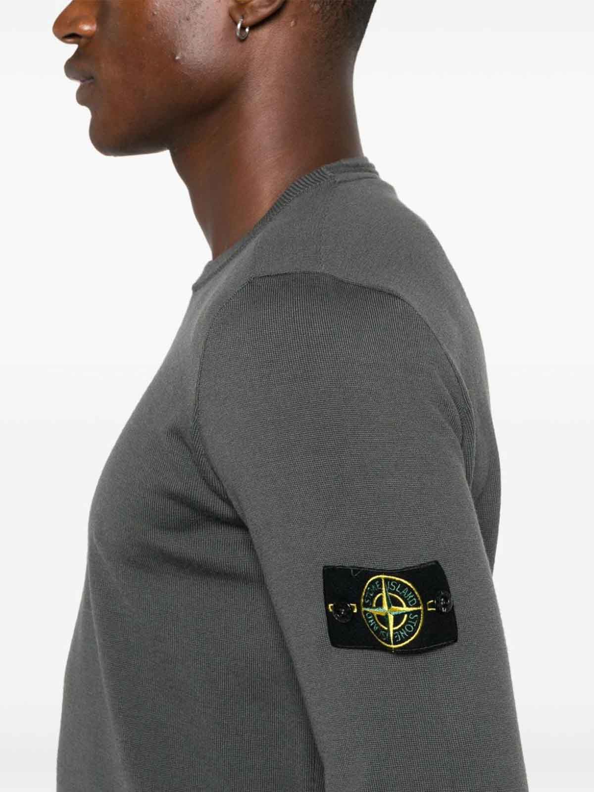 Shop Stone Island Sweater In Grey