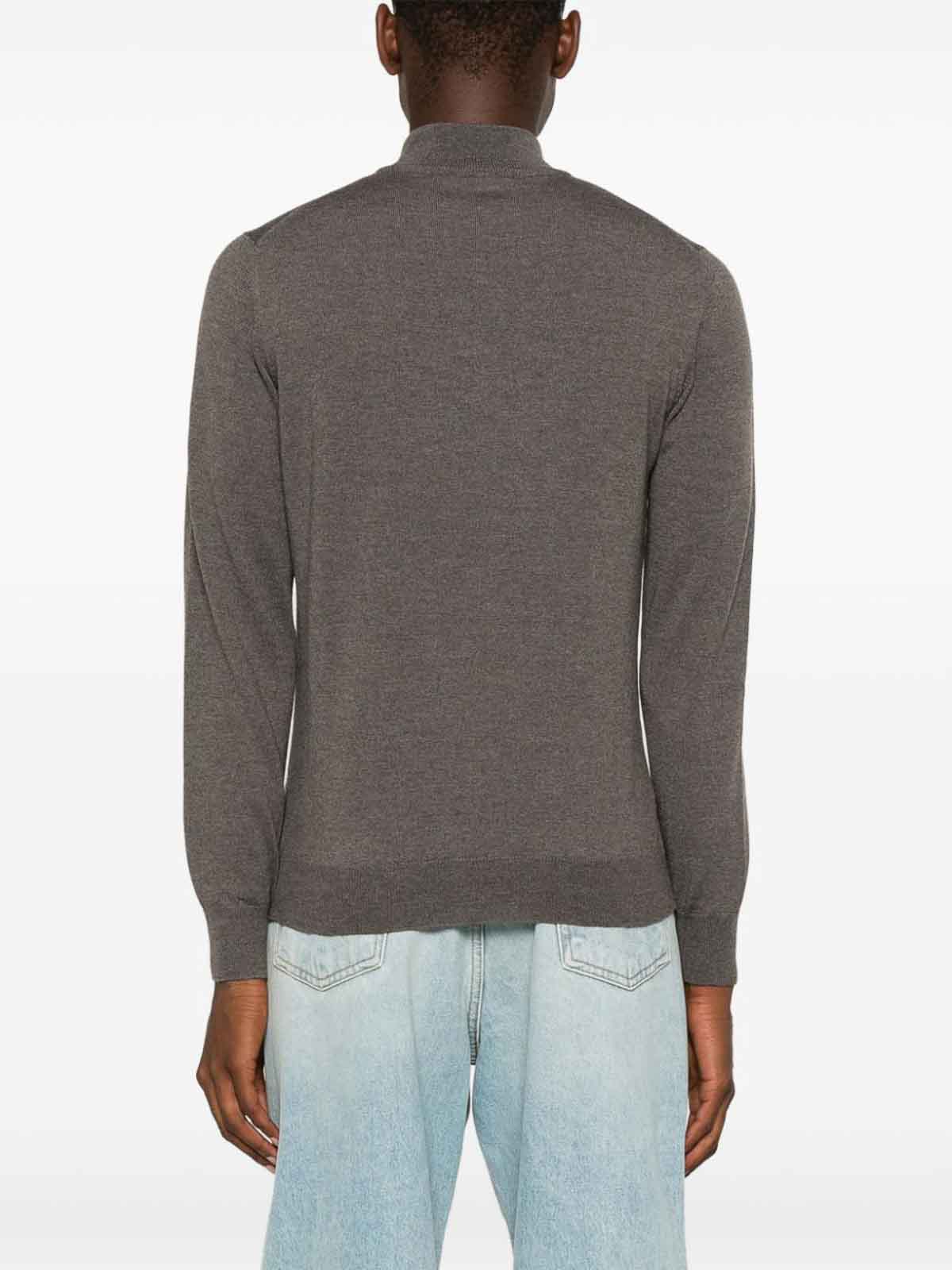 Shop Tagliatore Sweater Dove Grey